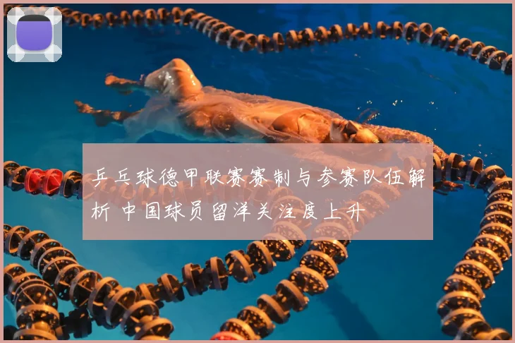 乒乓球德甲联赛赛制与参赛队伍解析 中国球员留洋关注度上升