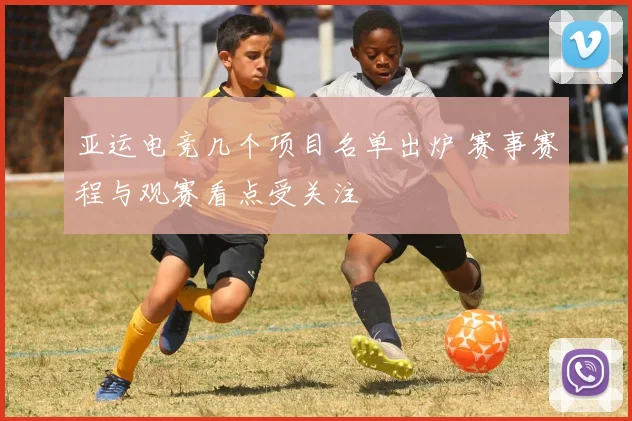 亚运电竞几个项目名单出炉 赛事赛程与观赛看点受关注